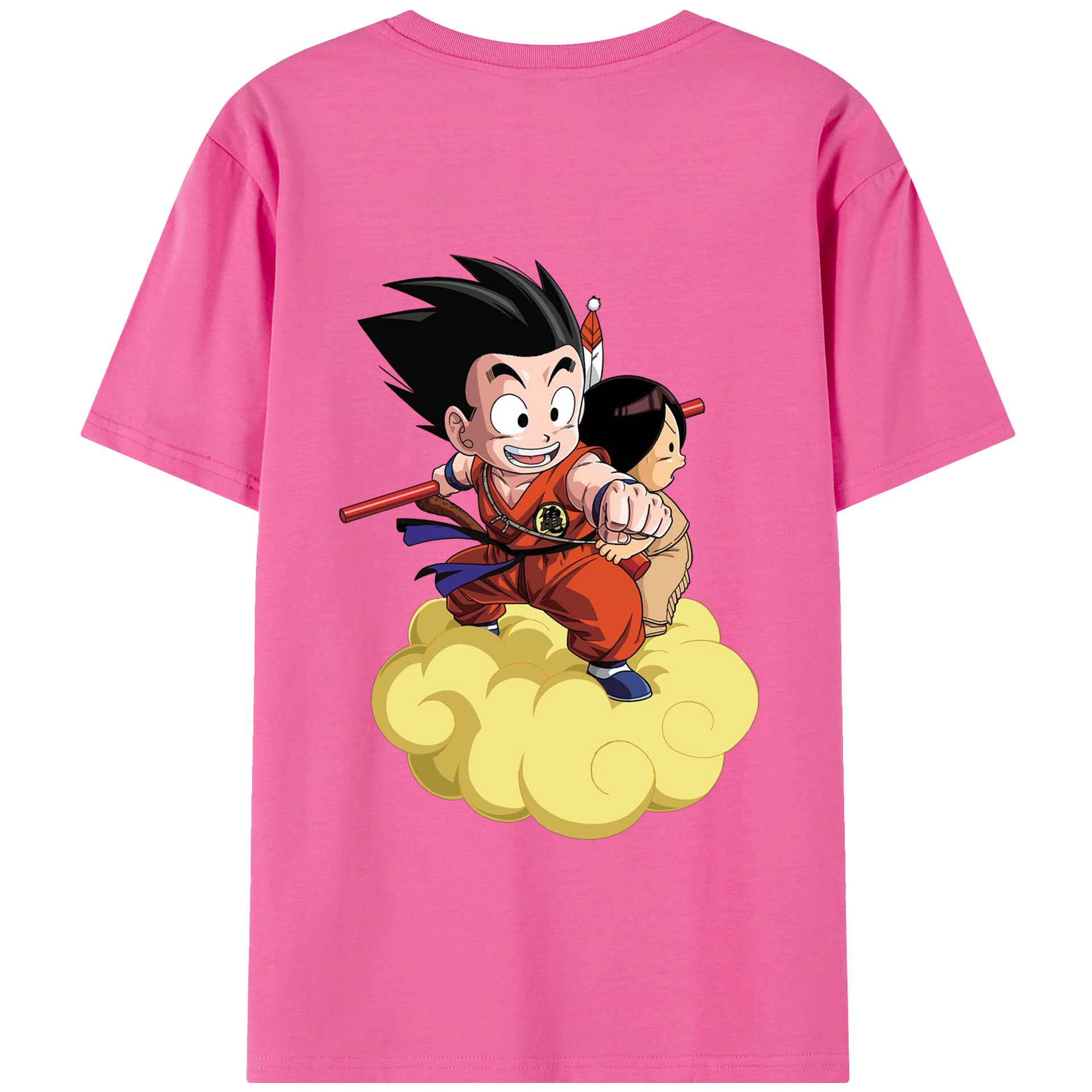 （画像用） ドラゴンボール 孫悟空（そん ごくう）Son Goku カカロット DRAGON BALL Kakarotto レディース半袖Tシャツ(バックプリント)